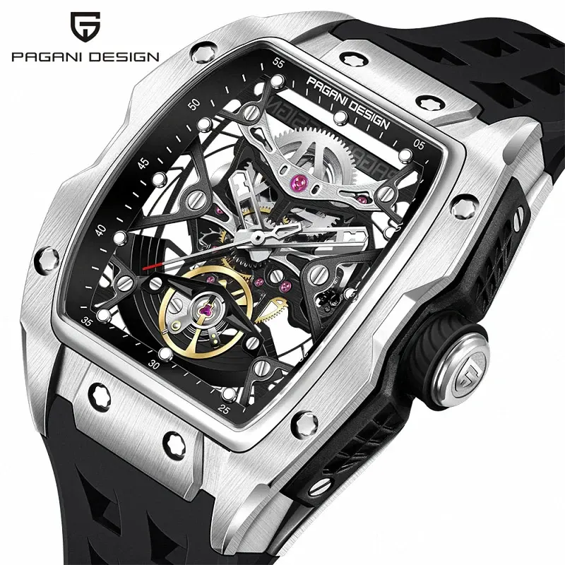 Pagani Design Skeleton Dial Automatic  Men's Watch- PD-YS018